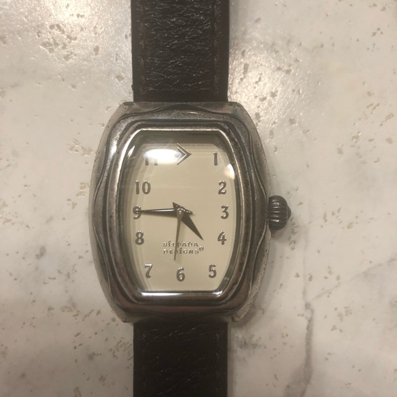 Silpada Designs brown leather watch. Double wrap strap - really quite gorgeous!! - Picture 4 of 6